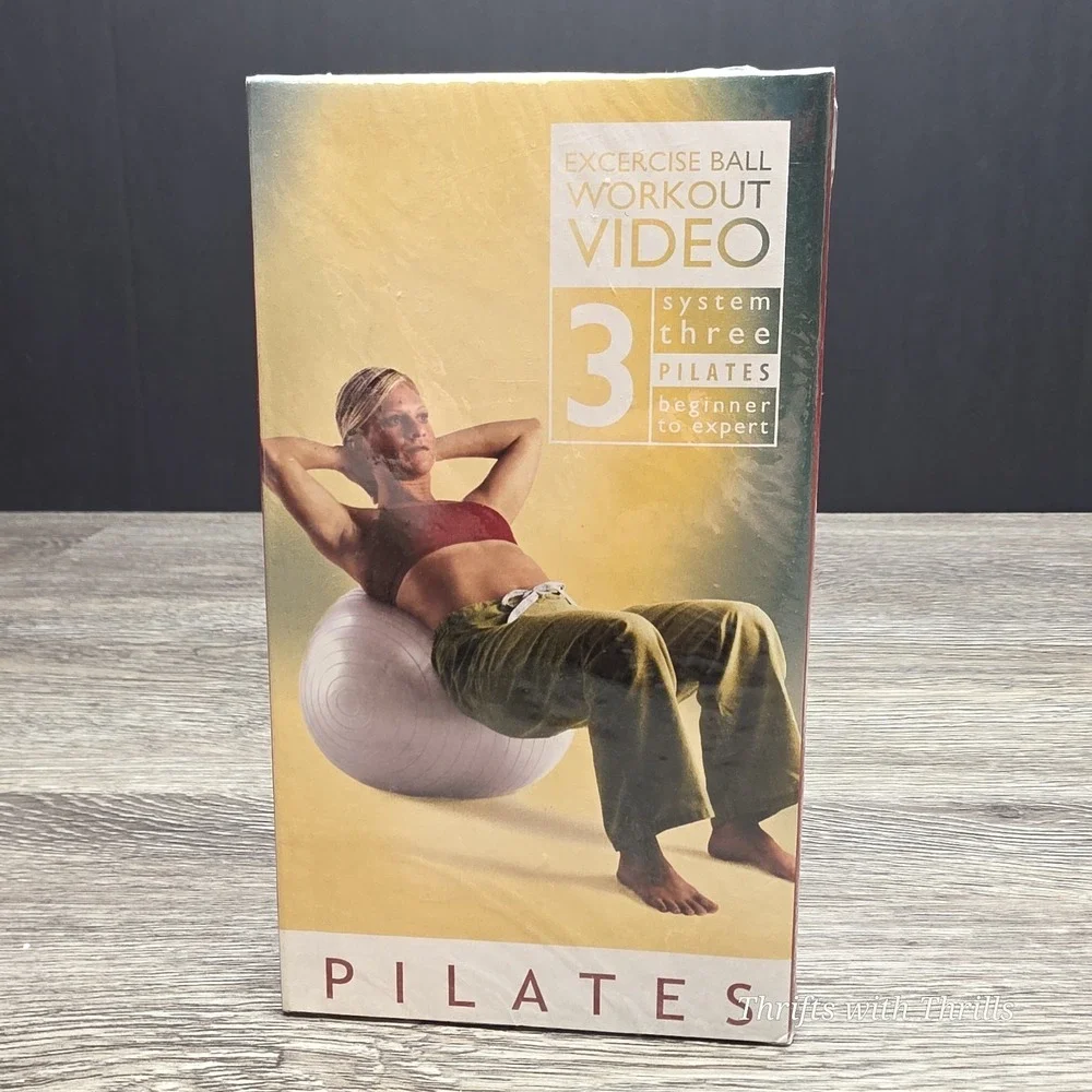Exercise Ball Workout Video - VHS - System Three Pilates Beginner To Expert